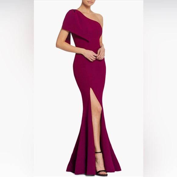 Dress The Population Georgina Crepe Maxi Dress B2317 - Picture 1 of 5